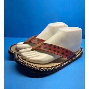 Calceo Women Flip Flops Size 7 39 Lady Bug Friends So Cute